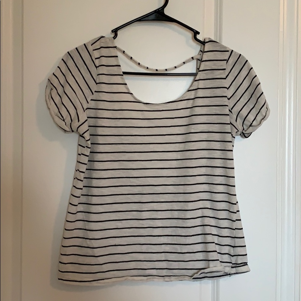 FREE w/any purchase | Open back striped tee
